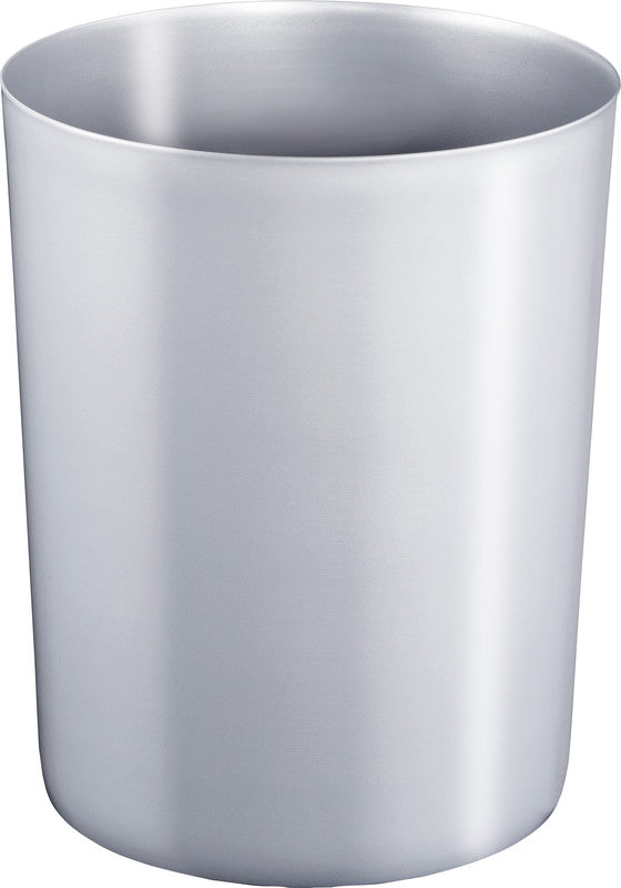 Zwingo Sicherheitspapierkorb – 20 l – Kunststoff, Silber – TÜV – Ø 280 × H 340 mm