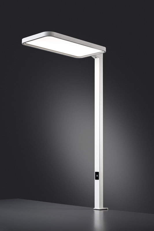 Hansa LED Tischleuchte Saphir – Klemmfuss, Touch-Dimmer, Bewegungssensor – 4000 K – 8'000 lm 80 W – Weiss