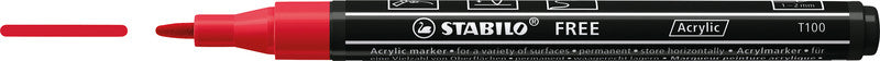 STABILO Acrylmarker – farbig sortiert, 5er Set