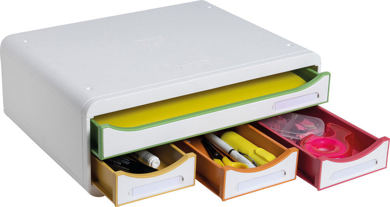 Exacompta Schubladenelement Toolbox Mini – für Formate bis A4+ – 270 × 355 × 135 mm