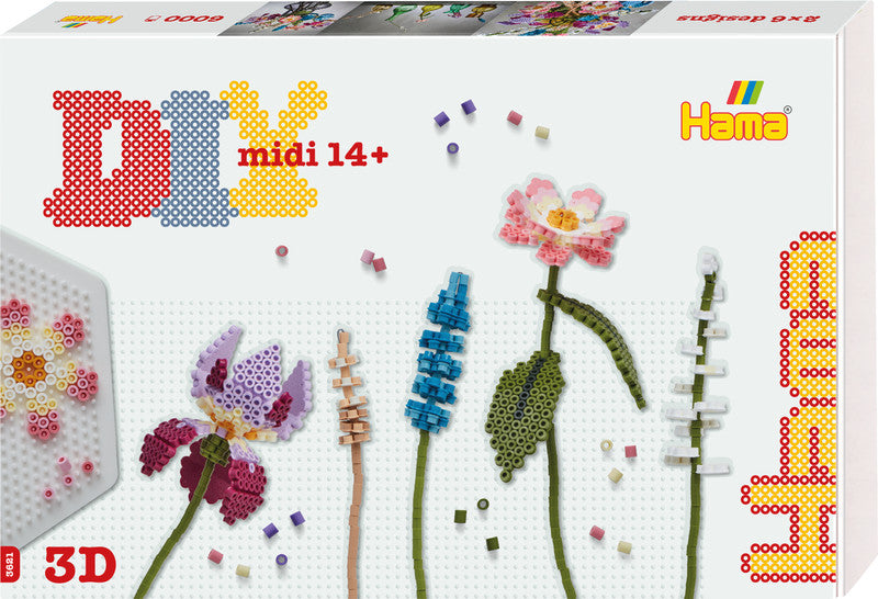 Hama Bügelperlen-Set Blumenstrauss – ab 14 Jahren – 10000 Perlen, 3 Stifteplatten – 270 × 185 × 35 mm