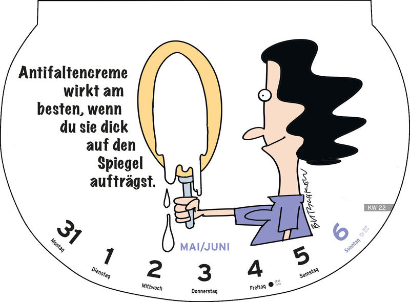 Heye Lesekalender Dumme Sprüche 2027 – 28,7 × 21 cm – 1 Woche/Blatt – d – mit Aufhänger