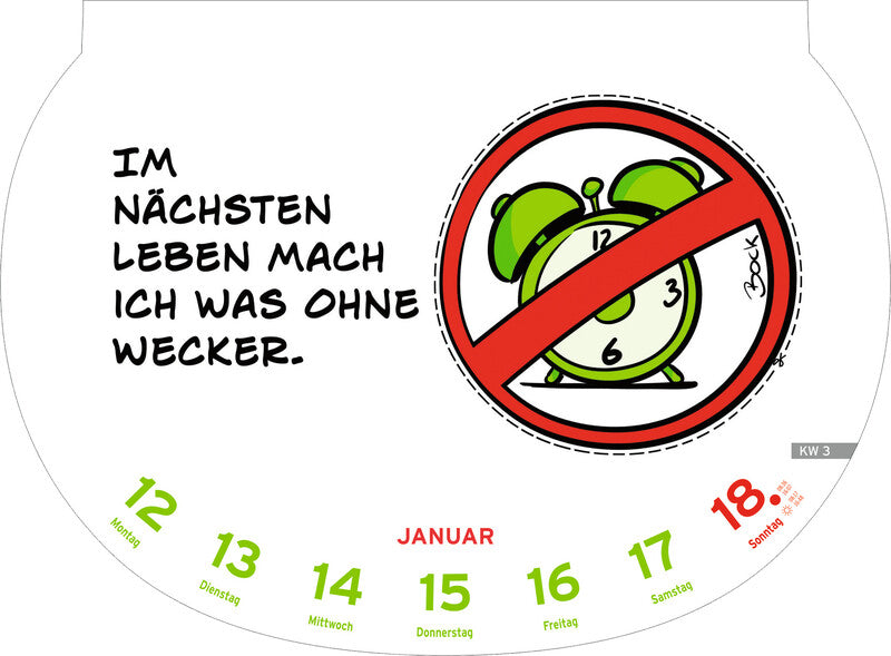 Heye Lesekalender Dumme Sprüche 2026 – 28,7 × 21 cm – 1 Woche/Blatt – d – mit Aufhänger
