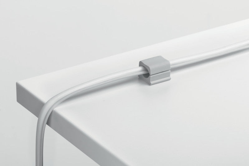 Durable Kabel-Clip Cavoline Pro – 25 × 20 mm, Kunststoff, Grau, selbstklebend, für Kabellauf Ø 14 mm