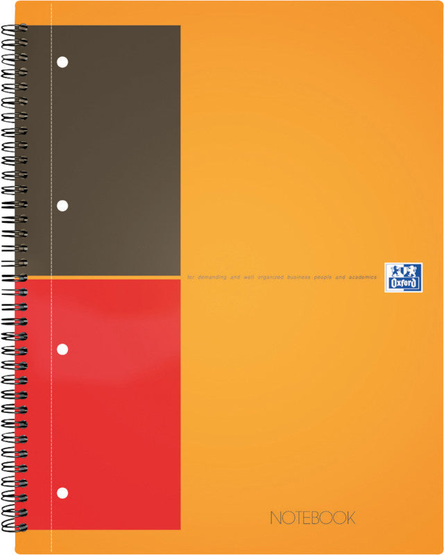 Oxford Collegeblock, 80 Blatt, 4-fach gelocht, perforiert, 80 g/m² – Orange, für SCRIBZEE App