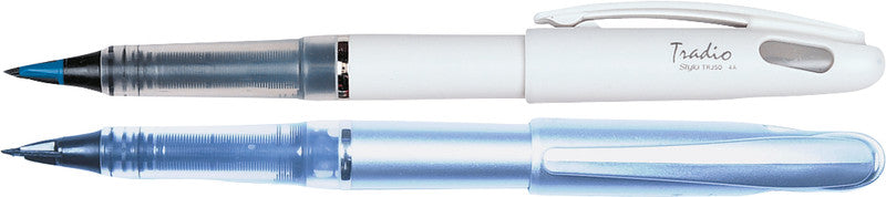 Pentel Stylo Tradio Federhalter – für Rechts- & Linkshänder – Silber, Schwarz