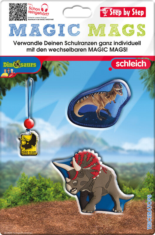 Step by Step Magic Mags Zubehörset – 3-teilig – Triceratops – für Cloud, Space, 2in1 Plus und andere
