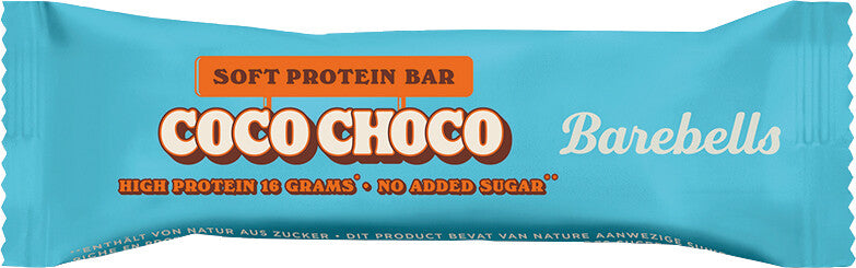 Barebells Proteinriegel – Choco Coco, ohne Zuckerzusatz, 55 g