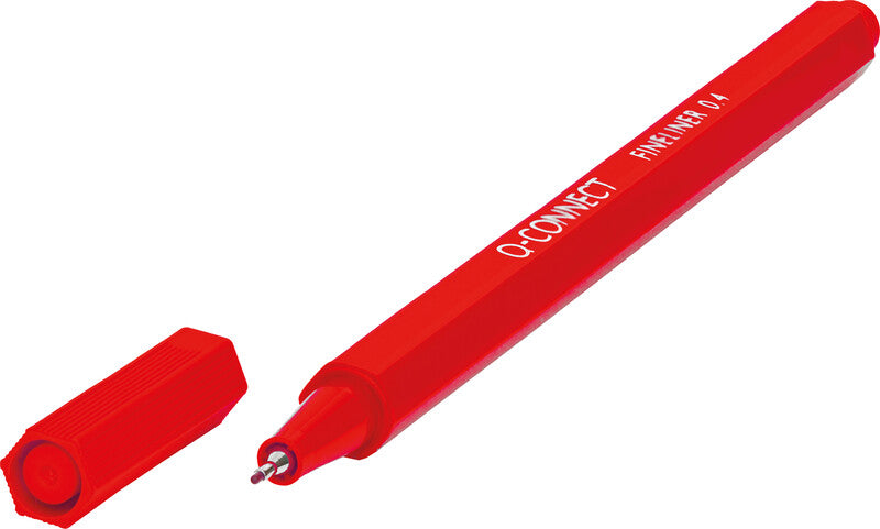 Q-connect Fineliner – 8er-Set, 0,4 mm – 8 Farben, sortiert