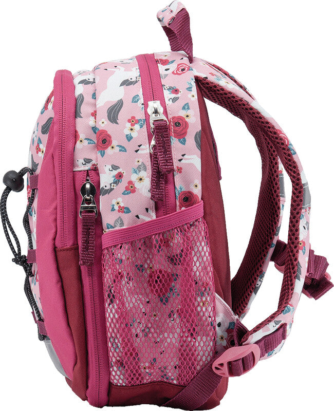 Funki Kindergartenrucksack Raumwunder – Flower Horse – 25,0 × 28,0 × 11,0–15,0 cm