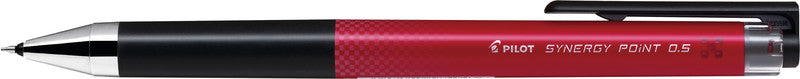 Pilot Synergy Point – Tintenroller, dokumentenecht, Druckmechanik, 0,25 mm, rot