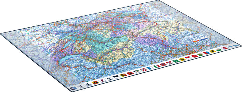 Hansa Schreibunterlage GeoPad – Schweiz, Deutsch – 650 × 500 mm – PP, rutschfest
