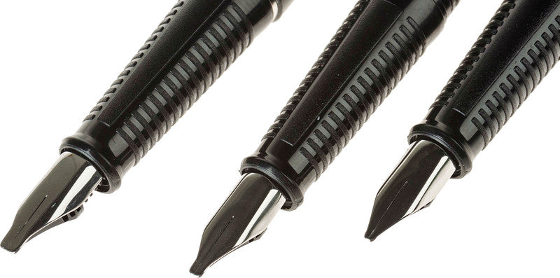 Cretacolor Calligraphy Kalligrafie Set – 1,1/1,5/2,3 mm – für Rechts- & Linkshänder – grau, schwarz – Patronen