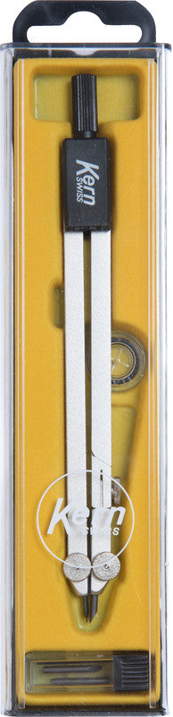 KERN Zirkel – Schenkellänge 15 cm, Radius 20 cm, Messing, Silber