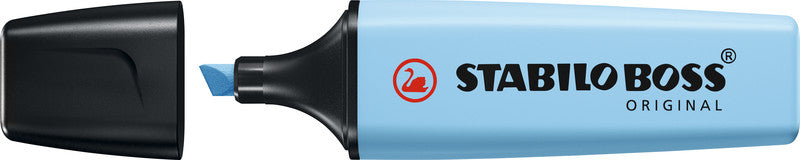 STABILO BOSS Original Textmarker Himmelblau – Keilspitze, 2–5 mm