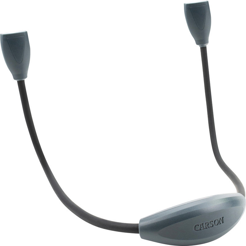 Carson Nackenleuchte – LED, 70 lm, Batteriebetrieb 3×AAA, B 191×H 297×T 48 mm, Schwarz/Grau