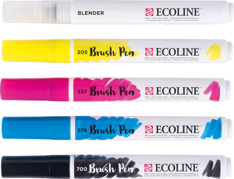 Talens ecoline Filzstifte Primary, 4 Farben, 5 Stk.
