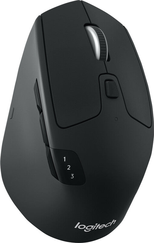 Logitech M720 Triathlon – Maus – Kabellos (Bluetooth/2,4 GHz), 1000 DPI, rechts, Schwarz