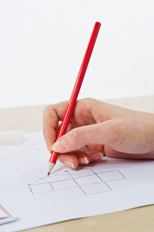 Q-CONNECT Bleistift, HB, Mine Ø 2 mm, rot – 12er-Set