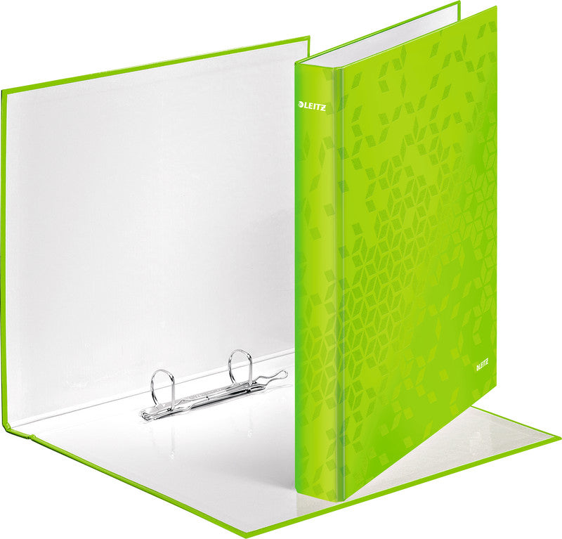 Leitz WOW Ringbuch – 2-D-Ring Ø 25 mm – für A4+ – Rückenbreite 4 cm – Grün