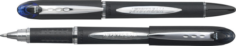 Uni-Ball Jetstream – Tintenroller, wasserfest, mit Kappe, 0,45 mm, blau
