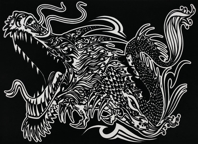 Tataruga Malkarton, Karton, 29,7 × 21 cm, schwarz
