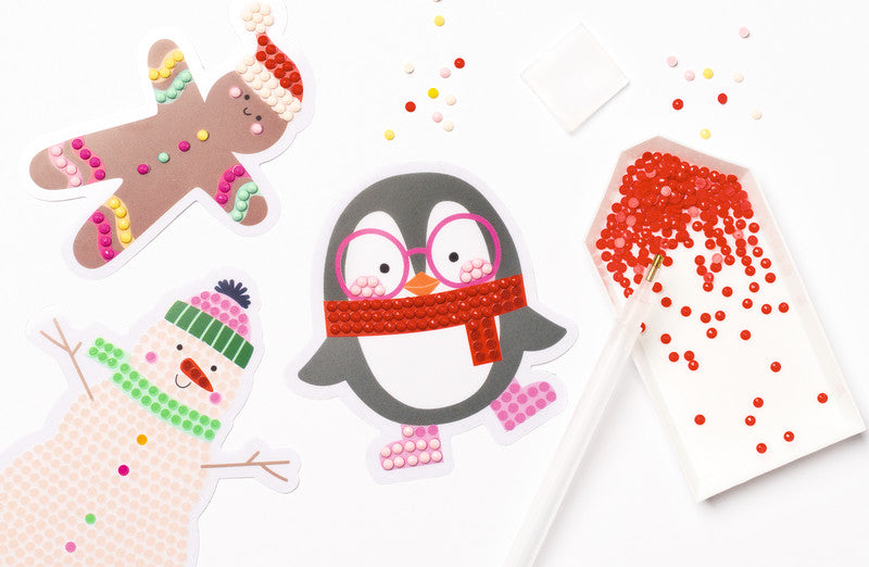 Folia Diamantbild-Set Weihnachten – 6 Motiv-Sticker
