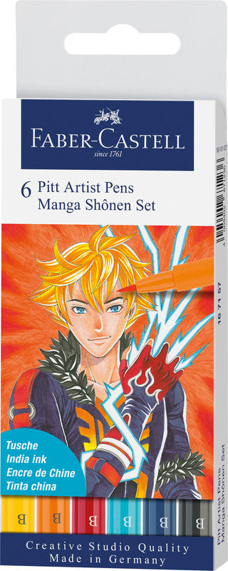 Faber-Castell Filzstifte, wasserfest, 6 Stk.