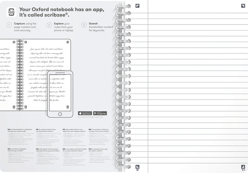 Elba Notizbuch Romance, Karton, 120 Seiten, perforiert, 90 g/m² – sortiert, für SCRIBZEE App
