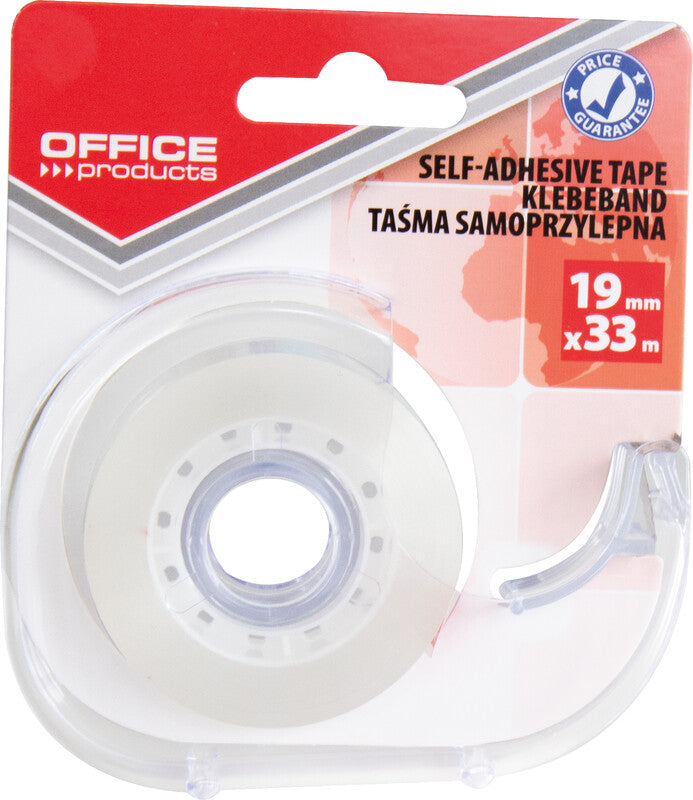 Office products Handabroller – für Rollenbreite bis 19 mm, für Bandlänge bis 33 m, Metallmesser