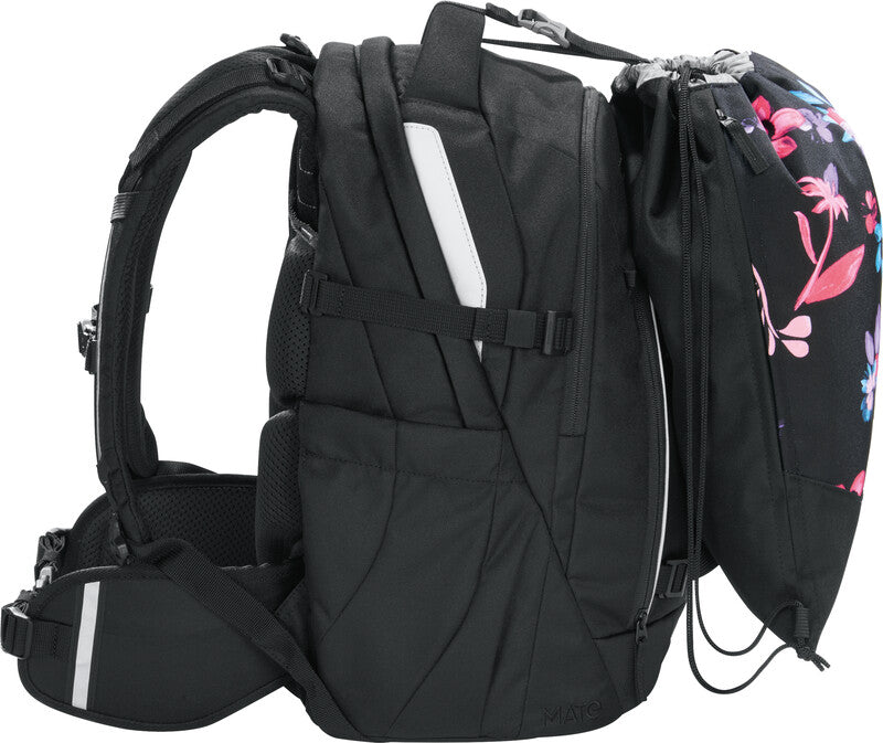 Coocazoo Sportbeutel – Motiv Floral Artnight, wasserabweisend, reflektierend, 34 × 43 cm