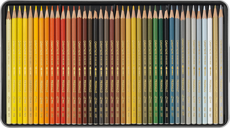 Caran d-Ache Caran d'Ache Prismalo Aquarellfarbstifte – 80 Farben, im Metalletui, Ø 3 mm, FSC