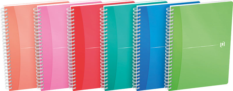 Elba Collegeblock A5, liniert, Spiralbindung, 90 Blatt, 90 g/m² – sortiert