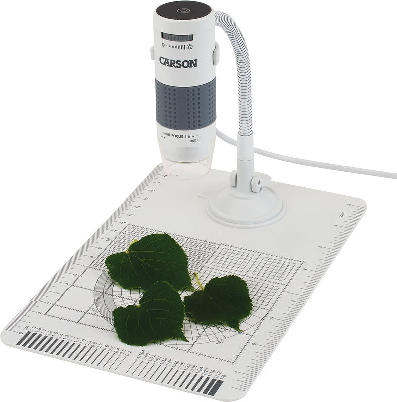 Carson eFlex Digital-Mikroskop – 75–300×, LED, USB 2.0/3.0, für Windows/macOS