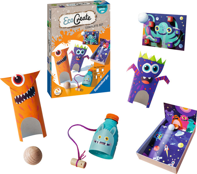Ravensburger Bastelset Upcycling Monster Games – ab 6 Jahren
