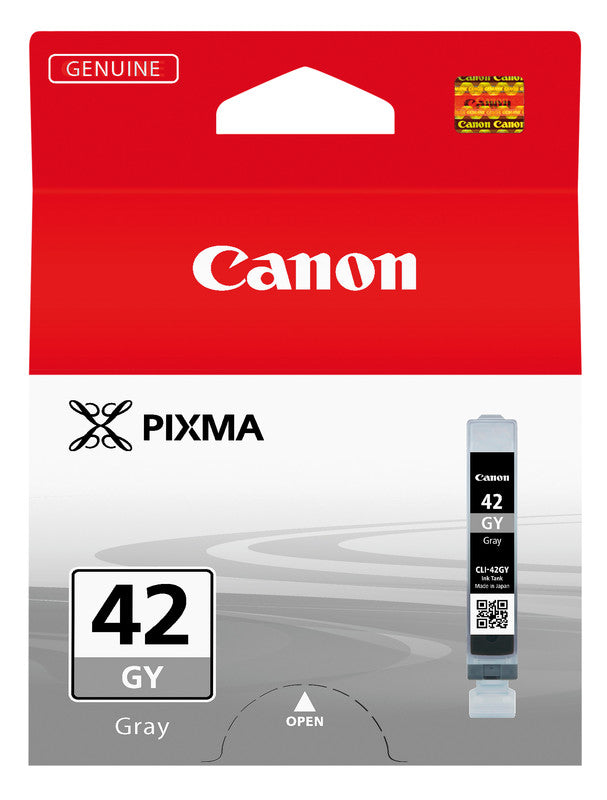 Canon Tintenpatrone CLI-42 GY, Grau, 492 Seiten – für Inkjetdrucker und Multifunktionsgeräte