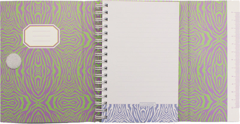Makenotes Notizbuch A6, liniert, Spiralbindung, Karton, 160 Seiten, 100 g/m² – mehrfarbig