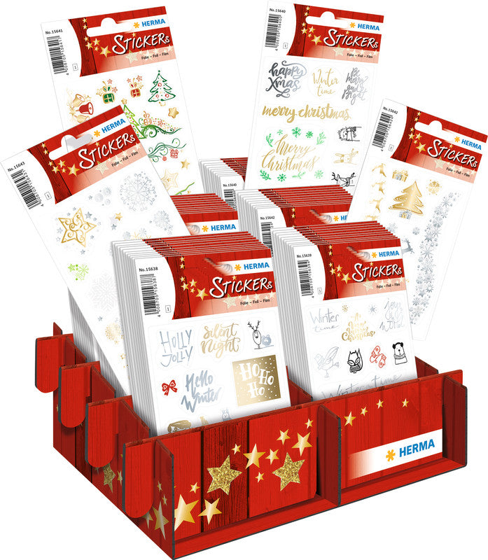 HERMA Schmucketiketten – Decor Weihnachten Weihnachtszauber – 84 × 120 mm – sortiert – 1 Blatt