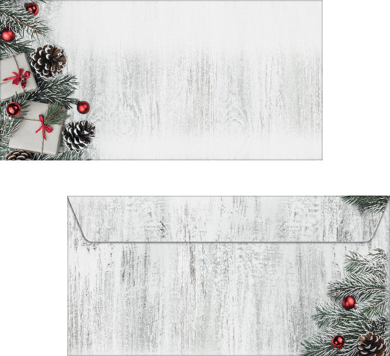 Sigel Weihnachts-Couvert C5/6, Skandinavische Weihnachten, mit Innendruck, mehrfarbig, Nassklebung, 90 g/m² – 50