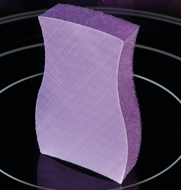 3M Schwamm – Kunststoff, 15 × 15 × 4 cm, violett, für Glaskeramik-Kochfelder, 1 Stk.
