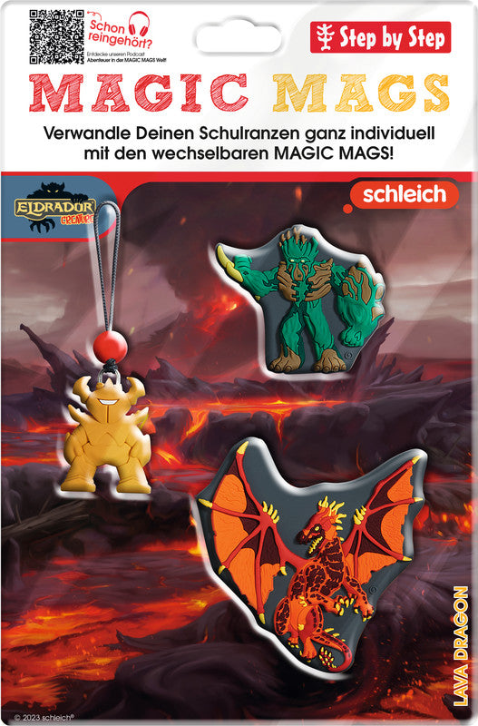 Step by Step Magic Mags Zubehörset – 3-teilig – Lava Dragon – für Cloud, Space, 2in1 Plus und andere