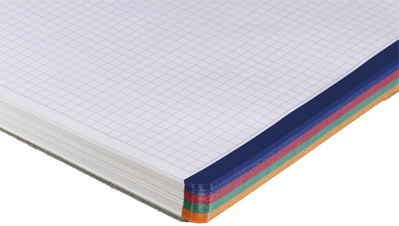 Clairefontaine Collegeblock, Karton, 120 Blatt, 4-fach gelocht, perforiert, 90 g/m² – sortiert