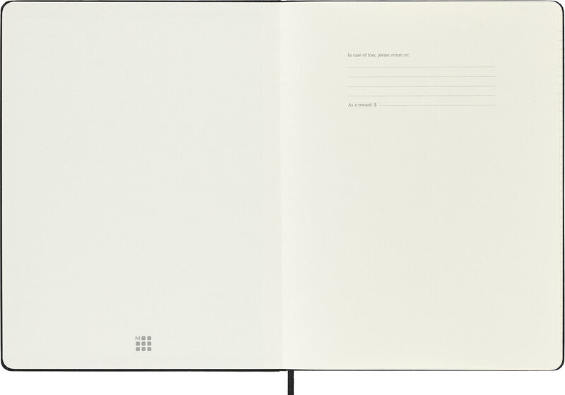 Moleskine Professionelle Agenda – 1 Woche/2 Seiten, gebunden, 19 × 25 cm, Jan–Dez, 2026, Schwarz, FSC