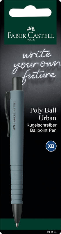 Faber-Castell Kugelschreiber – sortiert (stein grau, blau und schwarz), Kunststoff