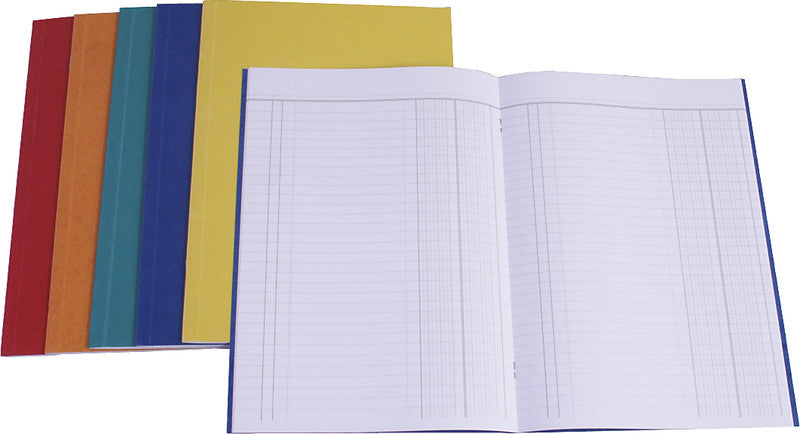 Simplex Geschäftsbuch A4, 2 Kolonnen mit Kopf, geheftet, 24 Blatt – sortiert