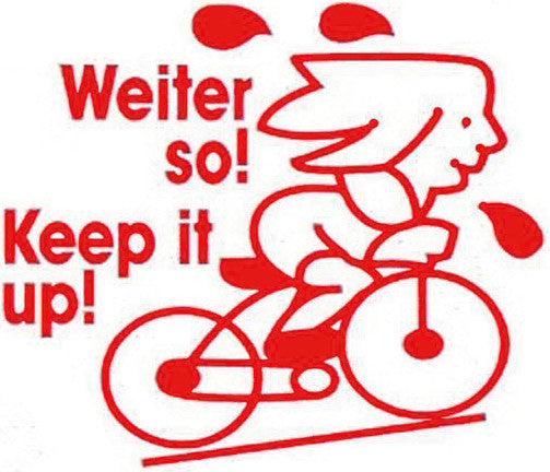 X-stamper Lehrerstempel-Set – Motiv: Weiter so, selbstfärbend, Kunststoff, Ø 22 mm, Deutsch