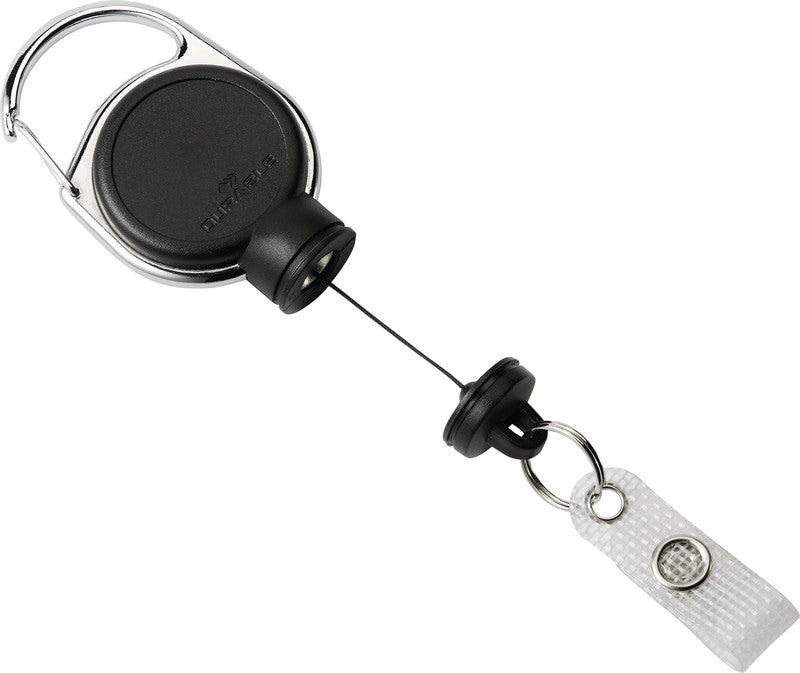 Durable Ausweishalter – 600 mm, schwarz, Metall