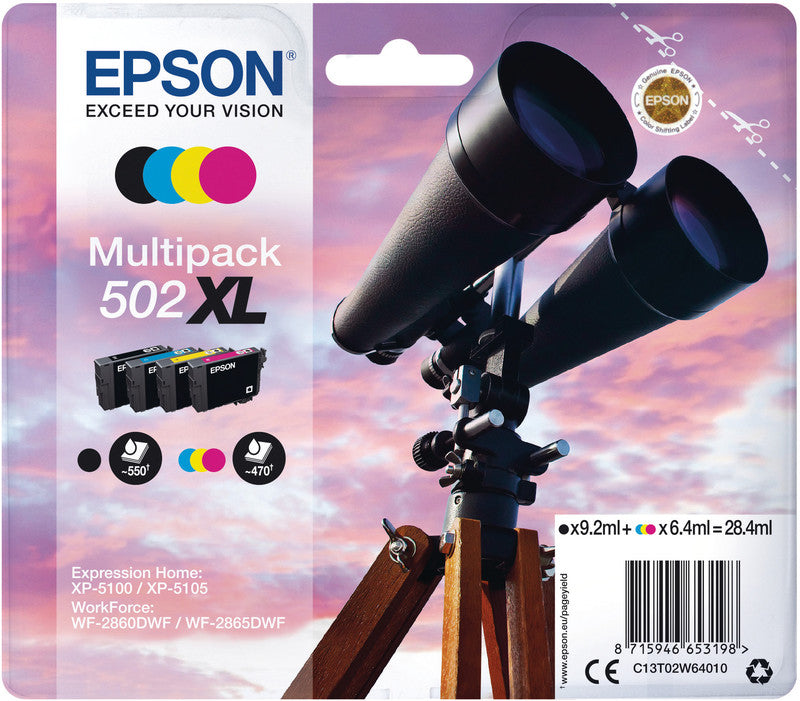Epson Tintenpatrone 502XL, XL – für Inkjetdrucker/Multifunktionsgeräte