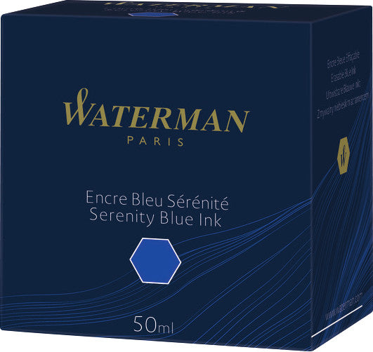 Waterman Tinte für Kolbenmechanik, Konverter – blau, geruchsarm, 50 ml