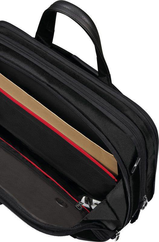 Samsonite Pro-DLX 6 Notebook-Tasche – 16/23 l, wasserabweisend, RFID-Fach, Nylon, schwarz